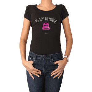 Polera Mujer Calambur 100% algodón Mensaje Divertido Estampado Yo Soy Tu Madre