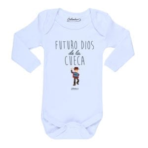 Ropa Bebe Body Calambur 100% algodón Moda Infantil Futuro Dios De La Cueca
