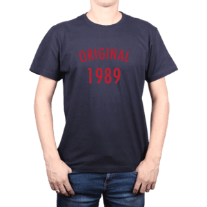 Diseña tu polera hombre 100% algodón Original personalizada con tu año de nacimiento