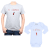 Conjunto El Terremoto La Réplica Calambur 100% algodón Polera y Body