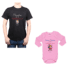 Conjunto Maestro de la Parrilla Papá y Hija Calambur 100% algodón Polera y Body