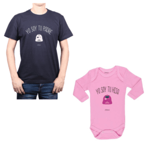 Conjunto Star Wars Papá y Hija Calambur 100% algodón Polera y Body