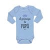 Body Pilucho Bebé Calambur 100% algodón diseño El Principe de Papá celeste