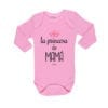 Body Pilucho Bebé Calambur 100% algodón diseño La Princesa de Mamá rosado