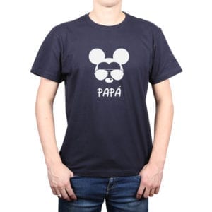 Polera Hombre Calambur 100% algodón diseño Mickey azul marino