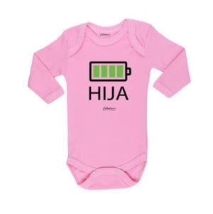Body Pilucho Bebé Calambur 100% algodón diseño Hija rosado