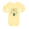 Body Pilucho Bebé Calambur 100% algodón diseño soy igual de chora que mi tía amarillo