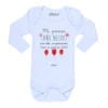 Body Pilucho Bebé Calambur 100% algodón diseño mi primer año nuevo blanco