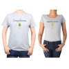 Conjunto Pareja Hombre Mujer 100% algodón Calambur diseño Compaltamos nuestro amor