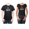 Conjunto Pareja Hombre Mujer 100% algodón Calambur diseño Jefe Jefa