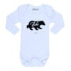 Body Bebé Calambur 100% algodón diseño Oso blanco