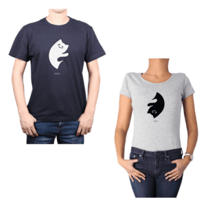 Conjunto Pareja Hombre Mujer 100% algodón Calambur diseño Yin Yang