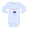 Body Bebé Calambur 100% algodón diseño Jugador 2 blanco