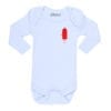 Body bebé Calambur 100% algodón diseño Ketchup blanco