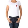 Polera Mujer Calambur 100% algodón diseño Ketchup blanco
