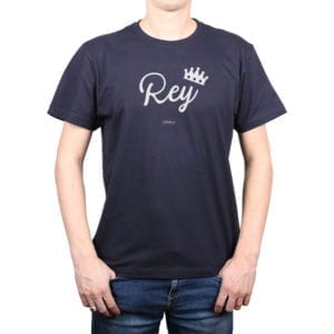 Polera Hombre Calambur 100% algodón diseño Rey azul marino