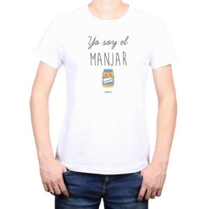 Polera Hombre Calambur 100% algodón diseño Yo soy el Manjar blanco
