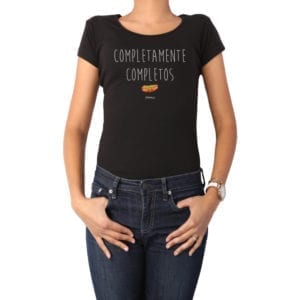 Polera Mujer Calambur 100% algodón diseño Completamente Completos negro