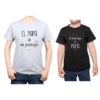 Conjunto Papá Niño Poleras 100% algodón Calambur diseño Príncipe de Papá