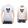 Conjunto Papá Niño Poleras 100% algodón Calambur diseño Mickey