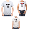 Conjunto Papá Mamá Niño Poleras 100% algodón Calambur diseño Mickey Minnie