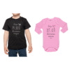 Conjunto Hermanos Polera y Body 100% algodón Calambur diseño Hermano Mayor Hermana Menor