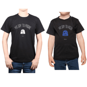 Conjunto Papa Niño 100% algodón Calambur diseño Yo soy tu padre Yo soy tu hijo