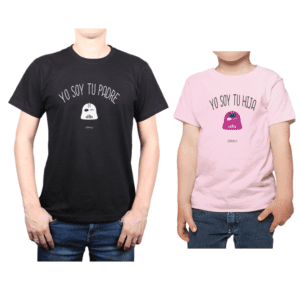 Conjunto Papa Niña 100% algodón Calambur diseño Yo soy tu padre Yo soy tu hija