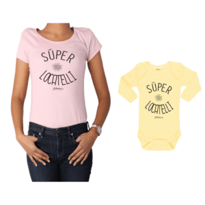 Conjunto Súper Locatelli Polera y Body Calambur 100% algodón modelo Mamá Bebé