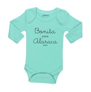 Body Bebé Calambur 100% algodón diseño Pizza verde