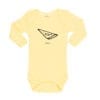 Body Bebé Calambur 100% algodón diseño Pizza amarillo