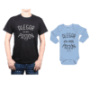 Conjunto Alegar es mi Pasión Polera y Body Calambur 100% algodón modelo Papá Bebé