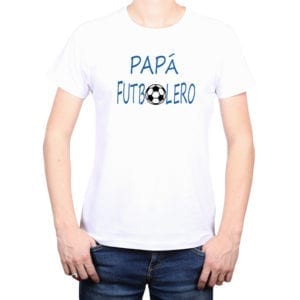 Polera Hombre Calambur 100% algodón diseño Papá Futbolero