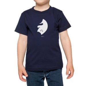 Polera Niños Calambur 100% algodón modelo Polera Yin Yang azul marino