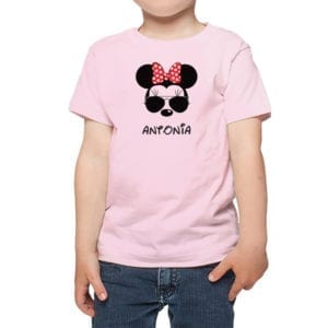 Polera Niños Calambur 100% algodón modelo Minnie azul marino