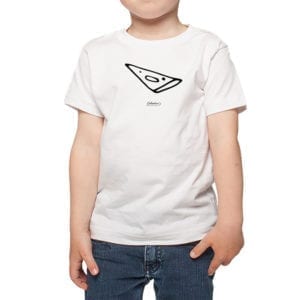 Polera Niños Calambur 100% algodón modelo Polera Pizza Negra blanco