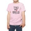 Polera Niños Calambur 100% algodón modelo Polera Tengo una Mamávillosa rosado
