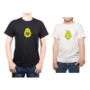 Conjunto Papá Niño Poleras 100% algodón Calambur diseño Palta