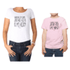 Conjunto Mamá Niña Poleras 100% algodón Calambur diseño Claro que soy guapa Hija