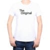Polera Hombre Calambur 100% algodón diseño The Original blanco