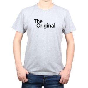 Polera Hombre Calambur 100% algodón diseño The Original gris