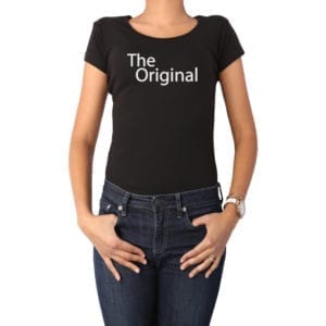 Polera Mujer Calambur 100% algodón diseño The Original negro