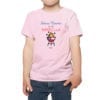 Polera Niña Calambur 100% algodón diseño Futura Maestra de la Parrilla rosado
