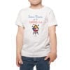 Polera Niño Calambur 100% algodón diseño Futuro Maestro de la Parrilla blanco
