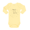 Body Bebé Mi Primer día del niño Calambur amarillo