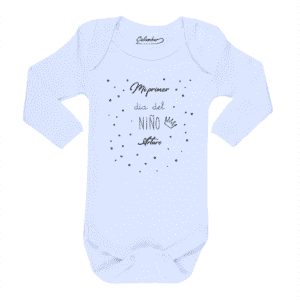 Body Bebé Mi Primer día del niño Nombre Personalizado Calambur blanco