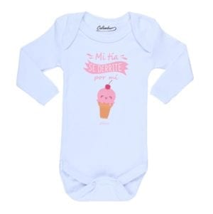Body Bebé Mi tía se derrite por mi Niña Calambur blanco