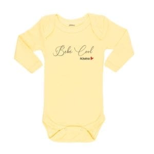 Body Bebé Bebé Cool Nombre Personalizado Calambur amarillo