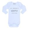 Body Bebé Increíble Nieto Nombres Personalizados Calambur blanco