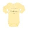 Body Bebé Increíble Sobrino Nombres Personalizados Calambur amarillo